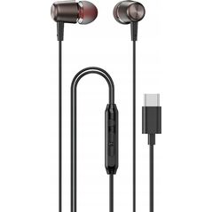 Słuchawki Dudao Słuchawki Dudao X1PROT douszne przewodowe USB-C 1.2 m - czarne 13846698 6973687247362
