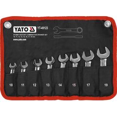Yato YATO KLUCZE PŁASKO-OCZK KRÓTKIE Z GRZECHO 8cz. 13849550 5906083106460