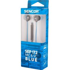 Słuchawki Sencor SEP 172 VCM BLUE EARPHONES SENCOR 13864757 8590669276080