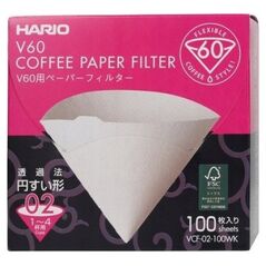 Hario Hario - Filtry papierowe białe - V60-02 - 100 Sztuk 13867320 4977642728776