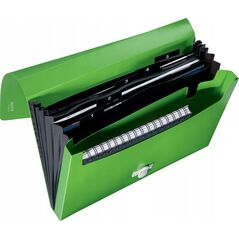 Leitz Teczka z 5 przeg Recycle A4 PP zielona 13871102 4002432130542