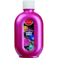 Keyroad Farba plakatowa KEYROAD, metaliczna, 300ml, butelka, czerwona 13874614 6941288721710