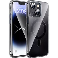 Hoco HOCO futerał kompatybilny z MagSafe AS3 do IPHONE 15 Plus czarny transparentny 13883411 6942007606486