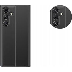 Hurtel Etui New Sleep View Case z klapką i podstawką na Samsung Galaxy A35 - czarne 13907687 5907769360749