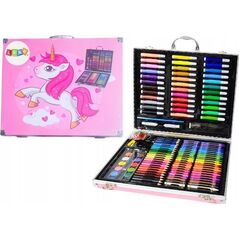 LeanToys Zestaw Artystyczny W Walizce Z Jednorożcem Różowa 150 EL 13920191 5905991026792