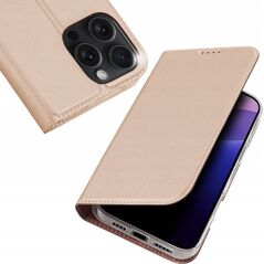 Dux Ducis Etui Dux Ducis Skin Pro na iPhone 16 Pro Max z klapką i miejscem na kartę - różowe 13921485 6934913004227
