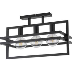Lampa sufitowa Sigma Merci 32406 plafon lampa sufitowa 3x60W E27 czarny 13931339 5905143280669