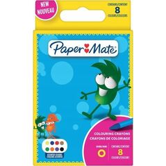 Paper Mate PAPER MATE Wachsmaler Kids Colouring Bunt 8er M Blister 13932211 3026981682735
