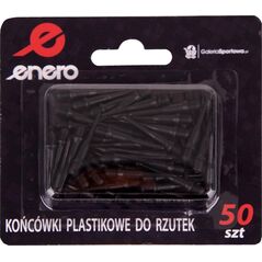 Enero Końcówka dart do rzutek plastikowe - spare 50 szt czarne Enero 13936366 5902431041728