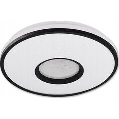 Lampa sufitowa LVT LVT Santo 4043 plafon lampa sufitowa z pilotem 1x24W LED 3000-6500K CCT 1680lm ściemnialny biały/czarny 13936959 5908263384453