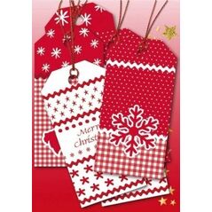 Herma HERMA Weihnachtsgeschenkanhänger White Christmas 6 Stück 13939453 4008705152747