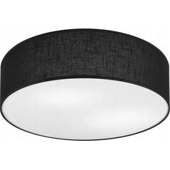 Lampa sufitowa Lamkur Lamkur Vivian 48536 plafon lampa sufitowa koło 2x60W E27 czarny/biały 13940481 5907687448536
