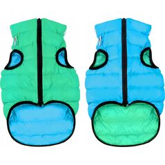 DOGGY XS 25 KURTKA LUMI ODBLASKOWA JASNOZIELONA + NIEBIESKA 13940781 5902414550551