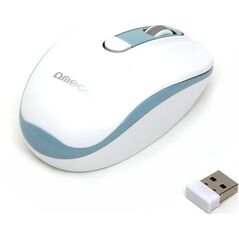 Mysz Omega OMEGA MYSZ BEZPRZEWODOWA MOUSE WIRELESS 1000/1200/1600 DPI WHITE-BLUE [45863] 13962584 5907595458634