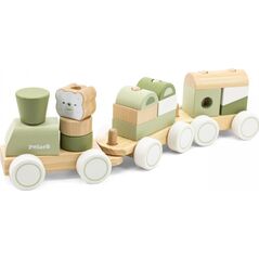 Viga Toys Zielona Kolejka Pociąg Z Wagonikami Klocki Lumarko! 13965428 6971608442315