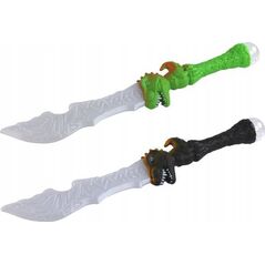 LeanToys Miecz Świetlny Rękojeść  Dinozaur Zielony Czarny MIX 13965511 5905991007258