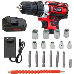 Wiertarka Vertex VERTEX WKRĘTARKA 21V /2x1,5Ah WALIZKA 13975018 5903886642461