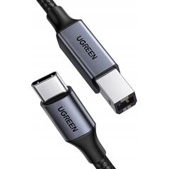 Kabel USB Ugreen Kabel USB-C do USB-B 2.0 (do drukarki) Ugreen US370, 2m (czarny) 13984703 6941876241064