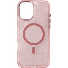 Hurtel Etui Glitter Case MagSafe na iPhone 16 Plus - różowe z brokatem 13990045 5907769363948