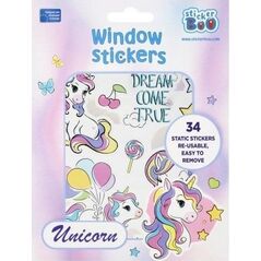 STICKERBOO NAKLEJ NA OKNO UNICORN 160X210/4K S-B STK 12/240 14001601 5904335880243