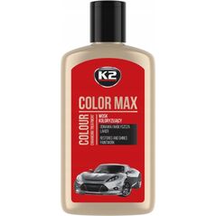 K2 K2 WOSK KOLORYZUJĄCY, NABŁYSZCZA I CHRONI. COLOR MAX 250 CZEROWONY 250ML 14006694 5906534019813