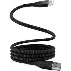 Kabel USB STATIK Statik MagStack - kabel USB-A - lightning 2m, w nylonowym oplocie, zwijany magnetycznie (black) 14011275 810024055487
