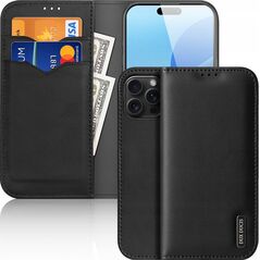 Dux Ducis Etui Dux Ducis Hivo na iPhone 16 Pro z klapką i ochroną RFID - czarne 14014483 6934913003336