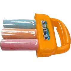 LeanToys Zestaw Kred Z Uchwytem Gruba Kreda Chodnikowa Pomarańczowy 3 Szt 14014653 5905991008422