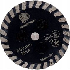 IN CORPORE TARCZA DO PODCINANIA DIAMENTOWA 50mm M14 MINI TURBO /INDIAN PROFESSIONAL 14042604 5904844524881