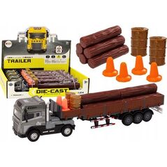 LeanToys Ciężarówka Z Drewnem Tir Przyczepa 1:24 Bale Drewna Dźwięki Światła 14042652 5905991018360
