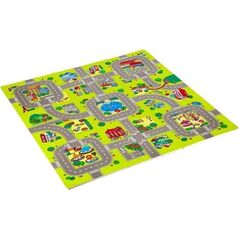 Springos MD02 MATA DZIECIĘCA PUZZLE CARS 9 ELEMENTÓW 90x90CM NILS FUN 14046329 5907695502961