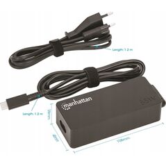 Zasilacz do laptopa Manhattan MANHATTAN USB-C Power Delivery Laptop-Netzteil 65 W schwarz 14049400 766623102490