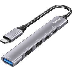 HUB USB Equip Equip Dock USB-C->1xUSB-C,1xUSB3.0,2xUSB2.0,100WPD  0.15m si 14049840 4015867228302