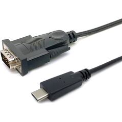 Adapter USB Equip Equip Adapter USB-C -> Seriell RS232-DB9      St/St 1.50m sw 14049861 4015867229477