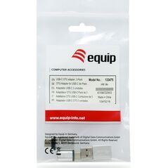 Adapter USB Equip Equip Adapter USB-C -> 1xMicroUSB+1xUSB-A,1xUSB-A->USB-C  si 14050331 4015867225653