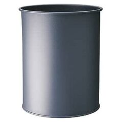 Kosz na śmieci Durable DURABLE Papierkorb Metall rund 15 Liter Anthrazit 14052848 4005546988382