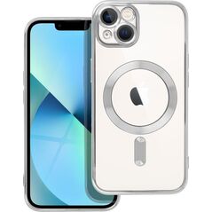 OEM Futerał ELECTRO MAG COVER kompatybilny z MagSafe do IPHONE 13 srebrny 14064308 5903396208843