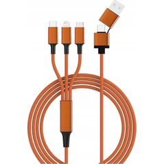 Kabel USB Smrter smrter Hydra ULTRA 5in1 Nylon-Ladekabel, 120cm, orange retail 14066781 4250551405489
