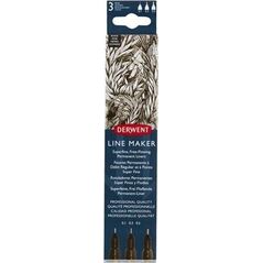 Derwent D:Line Maker black 3pcs 14068960 5028252595810