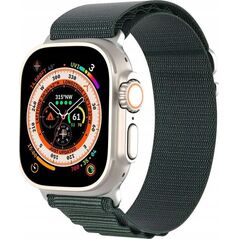 OEM DUX DUCIS pasek GS nylonowy do Apple Watch 42 / 44 / 45 / 49 mm oliwkowy 14073097 6934913023754
