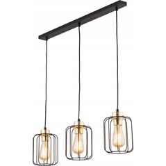 Lampa wisząca TKKRYWULT Tk Lighting Galaxy 4716 lampa wisząca zwis 3x15W E27 czarna/złota 14077297 5901780547165
