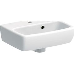 Umywalka Geberit Geberit Selnova Square Umywalka kompaktowa, B36cm, H14.5cm, T28cm, z przelewem, z otworem na baterię [18] 14077315 4025410063328