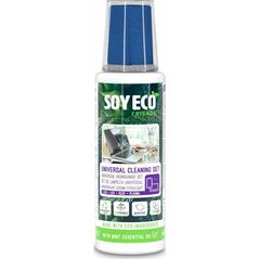 K&F Zestaw 2w1 do czyszczenia ekranów SOYECO, Eco, środek czyszczący 100 ml + mikrofibra 20x20 14080034 5900488998194