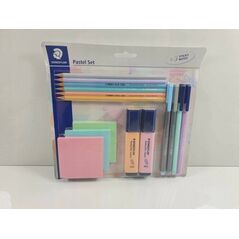 Staedtler STAEDTLER Schreibset 15-teilig Pastell inkl. Notizblöcke 14084631 4007817063200
