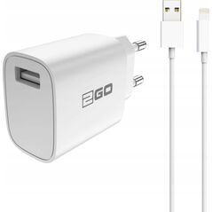 Ładowarka 2GO 2GO Ladegerät 10,5W 1x USB-A inkl. Lightning Kabel - weiß 14084681 4010425972536