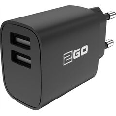 Ładowarka 2GO 2GO Ladegerät 10W 2-Port 2x USB-A   schwarz 14085931 4010425942508