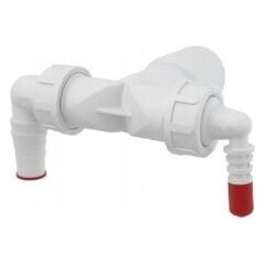 Syfon Alkotest 19953 SYFON PRALKI I SUSZARKI Z ZAW. ZWROTNYM, ODEJŚCIE FI32/40, PRZYŁĄCZE WĘŻA 8-16MM I 17-23MM // S.PRAL/SUSZ.A 14087818 5907726099538