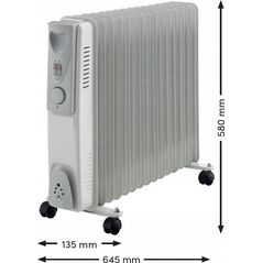 Volteno VOLTENO GRZEJNIK OLEJOWY 15-ŻEBEREK 2500W 14091551 5907477041046