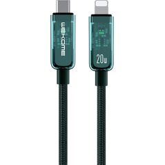 Kabel USB Wekome WEKOME WDC-181 Vanguard Series - Kabel połączeniowy USB-C do Lightning Super Fast Charging PD 20W 1.2 m (Zielony) 14092438 6941027632161