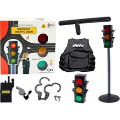 LeanToys Zestaw Edukacyjny Policjanta Kierowanie Ruchem Sygnalizator 10 El 14103840 5905991029311